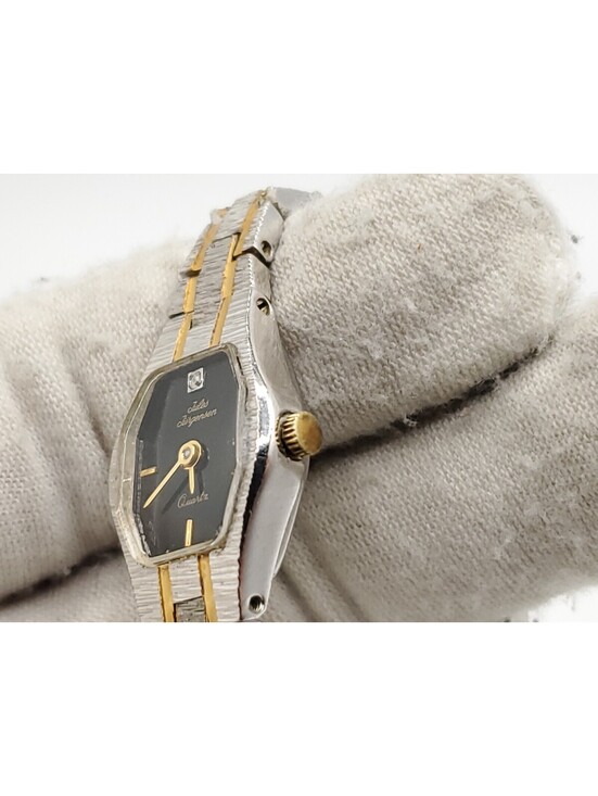 Vintage Jules Jurgensen Quartz Watch Womens New Battery Two-Tone 15mm 4831 main image 11